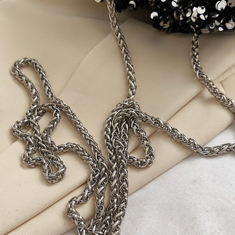 スパンコール巾着 ミニショルダーバッグ|オフィスカジュアル レディース 通販【ミレジェネ】