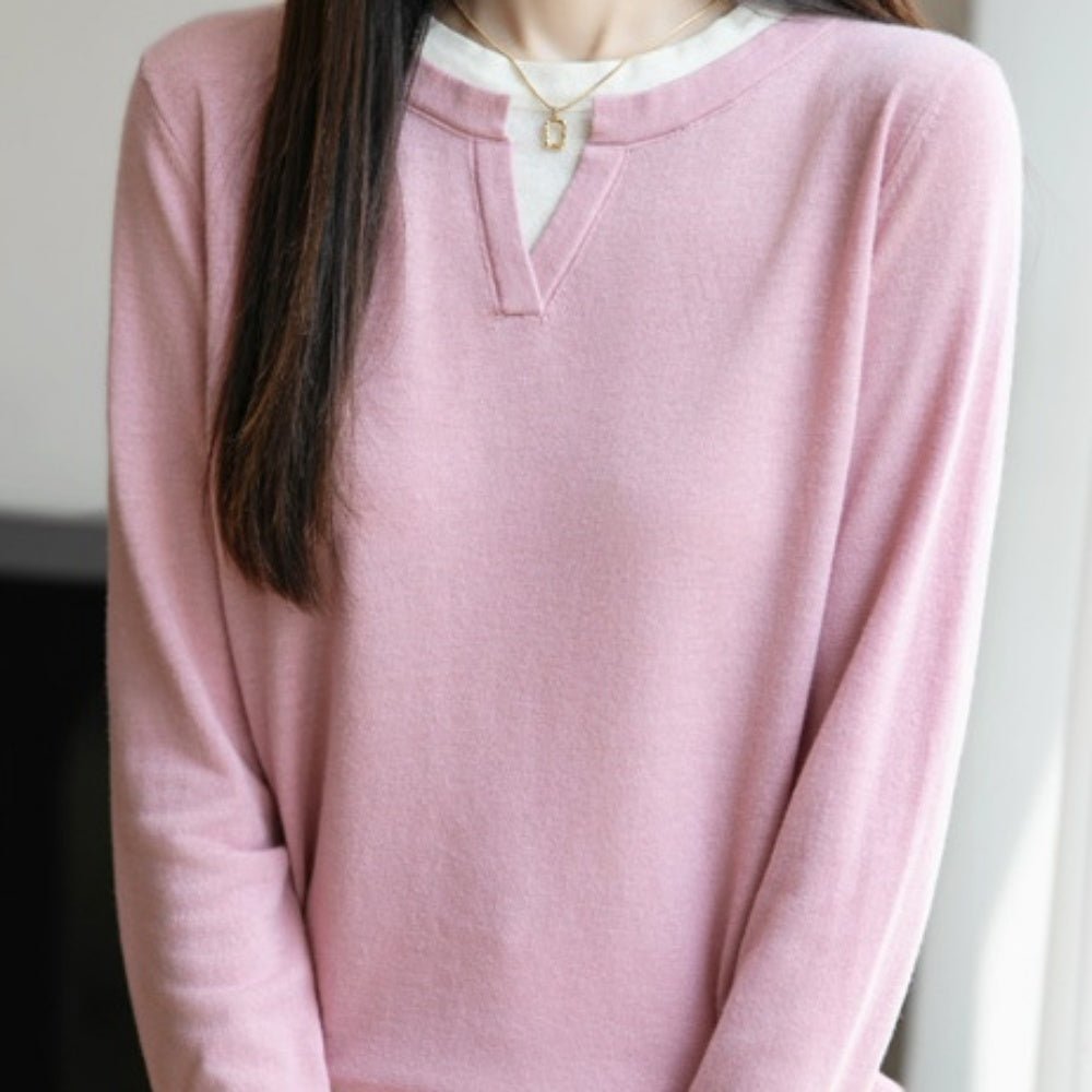 フェイクツーピースニット|オフィスカジュアル レディース 通販【ミレジェネ】