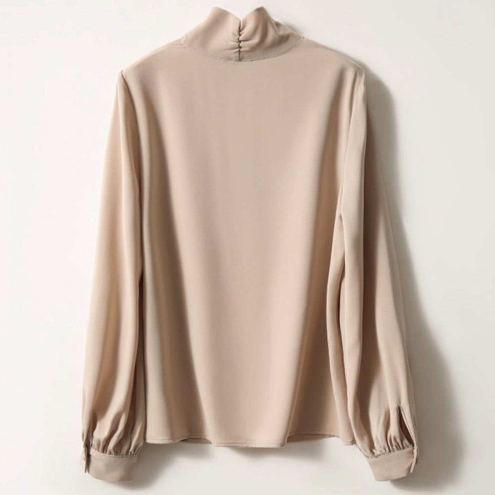 装飾付ショールカラーブラウス|オフィスカジュアル レディース 通販【ミレジェネ】