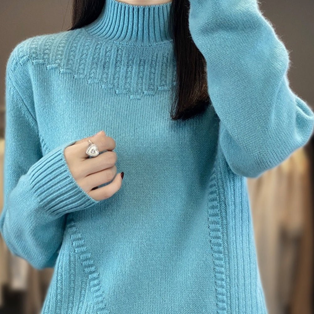 ハイネックニットセーター|オフィスカジュアル レディース 通販 Millennial Generation【ミレジェネ】