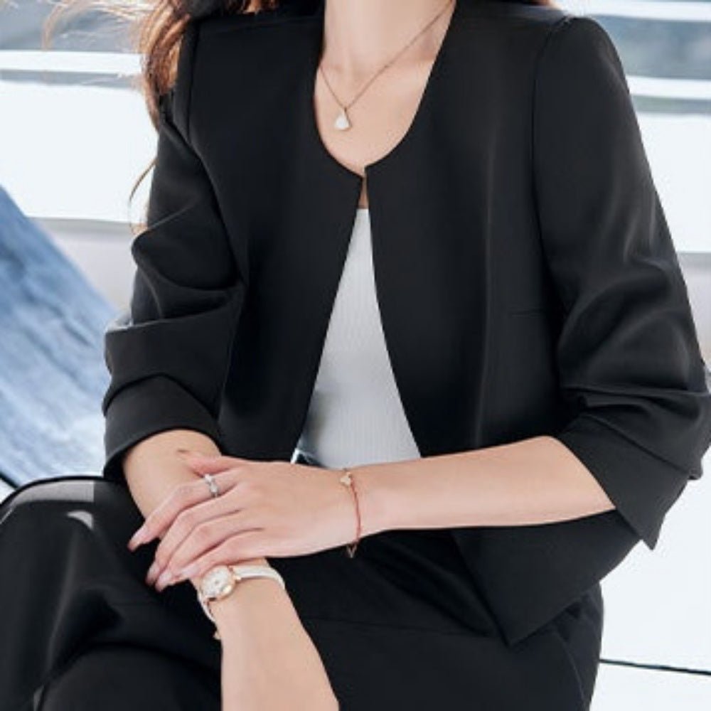 ノーカラージャケットセットアップ|オフィスカジュアル レディース 通販 Millennial Generation【ミレジェネ】