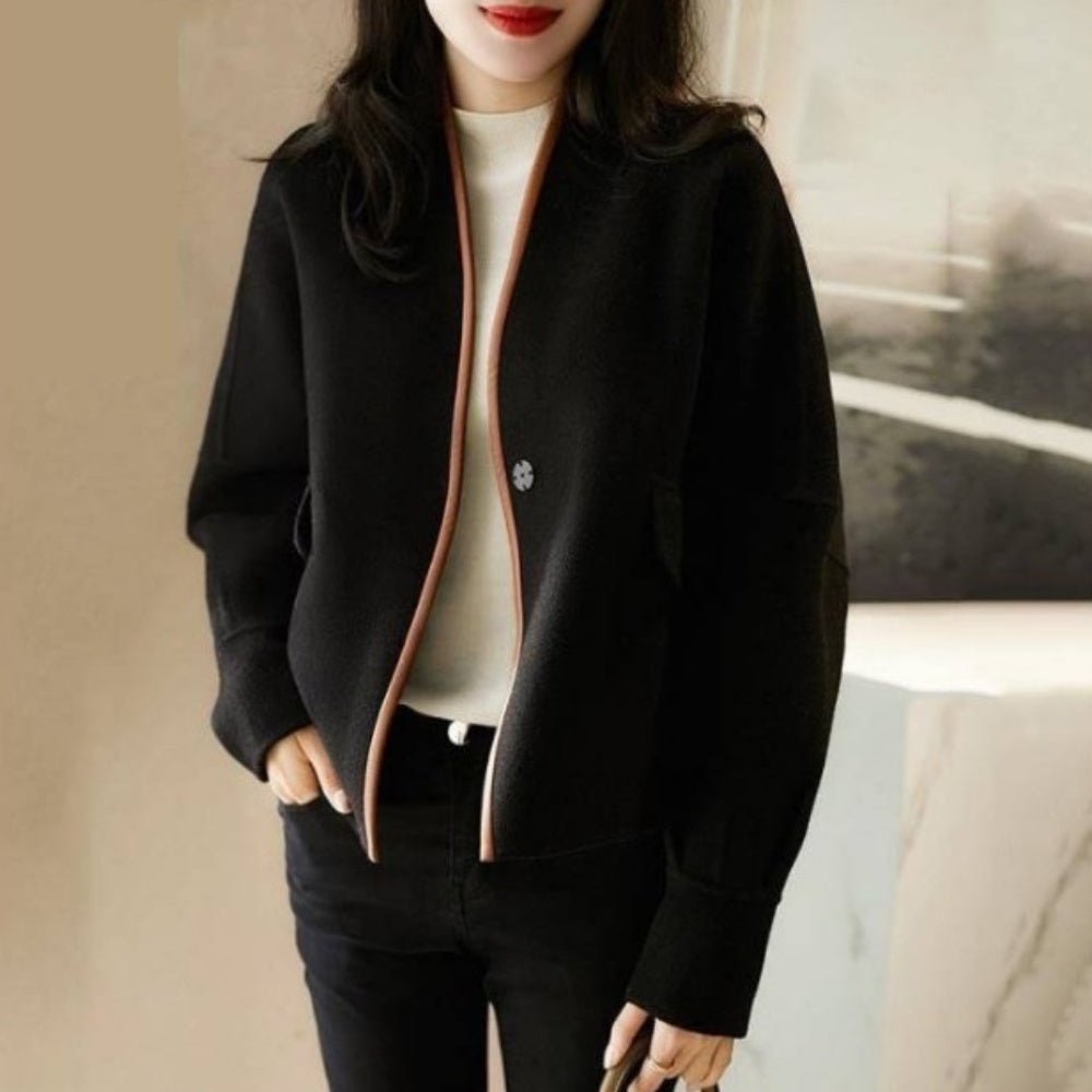 パイピングショート丈アウター|オフィスカジュアル レディース 通販【ミレジェネ】