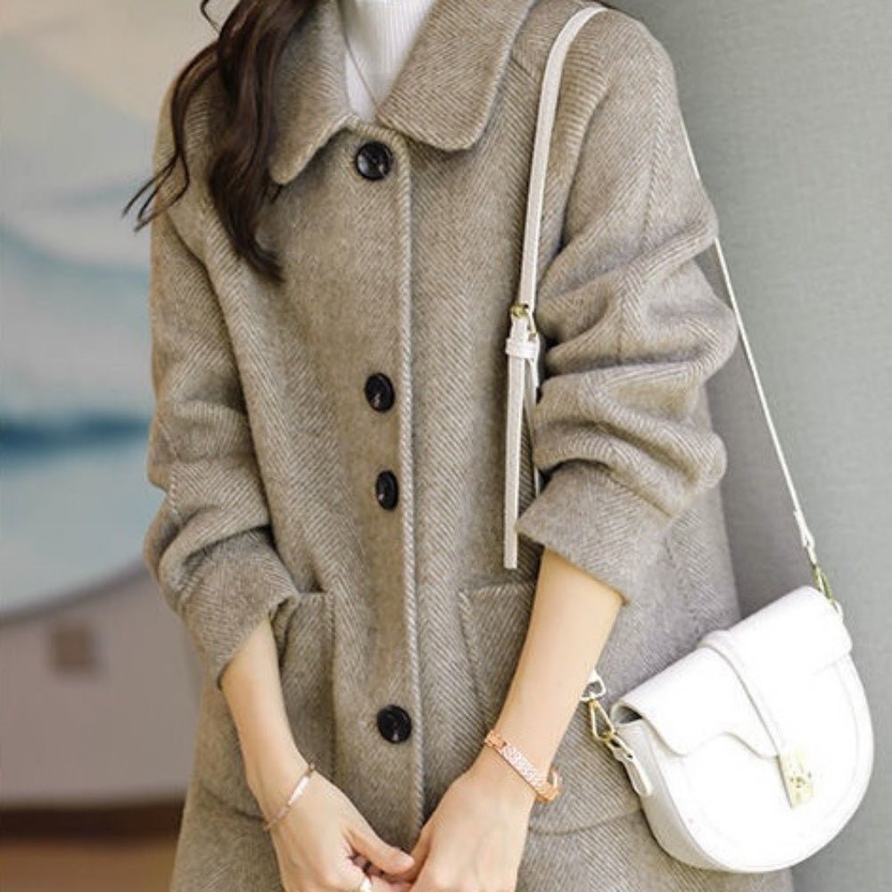 デザイン配置ボタンステンカラーコート|オフィスカジュアル レディース 通販【ミレジェネ】