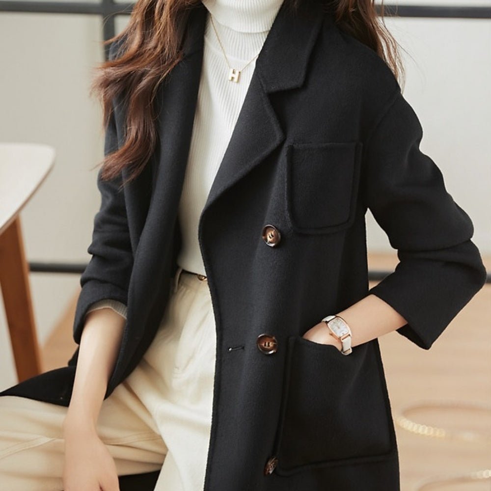 胸ポケ付きチェスターコート|オフィスカジュアル レディース 通販【ミレジェネ】