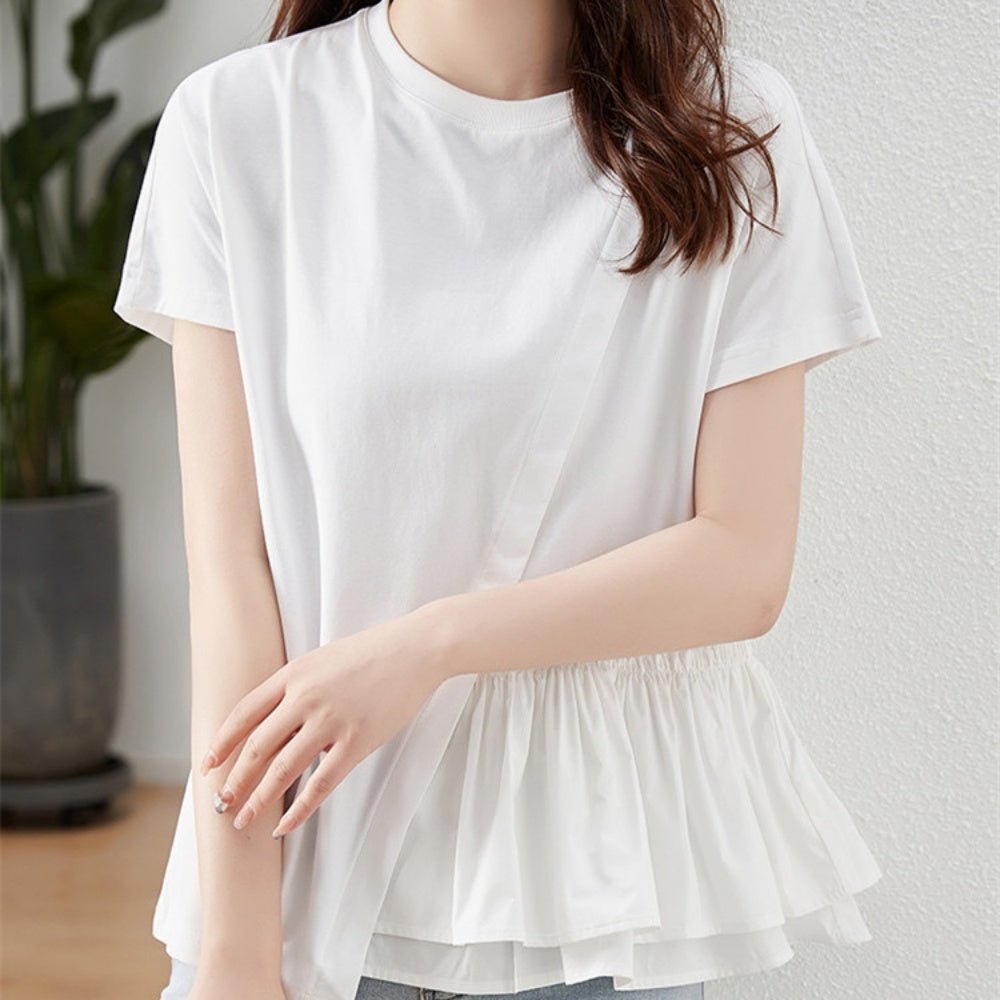 フリルデザイントップス|オフィスカジュアル レディース 通販【ミレジェネ】