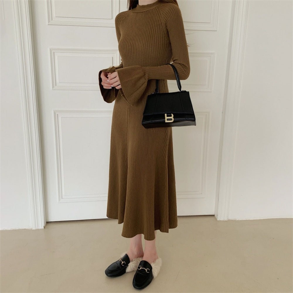 フレアスリーブニットワンピース|オフィスカジュアル レディース 通販【ミレジェネ】