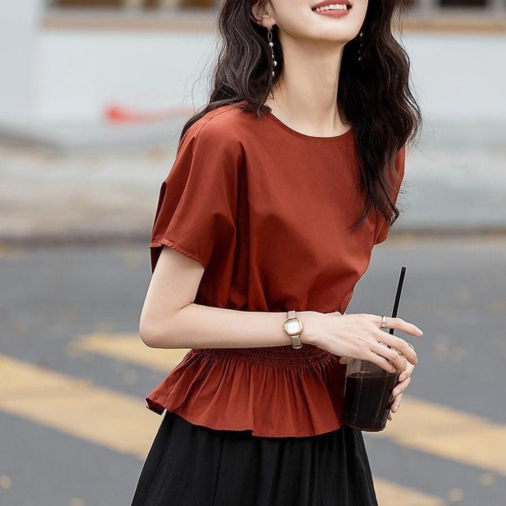 ウエストシャーリングトップス|オフィスカジュアル レディース 通販【ミレジェネ】