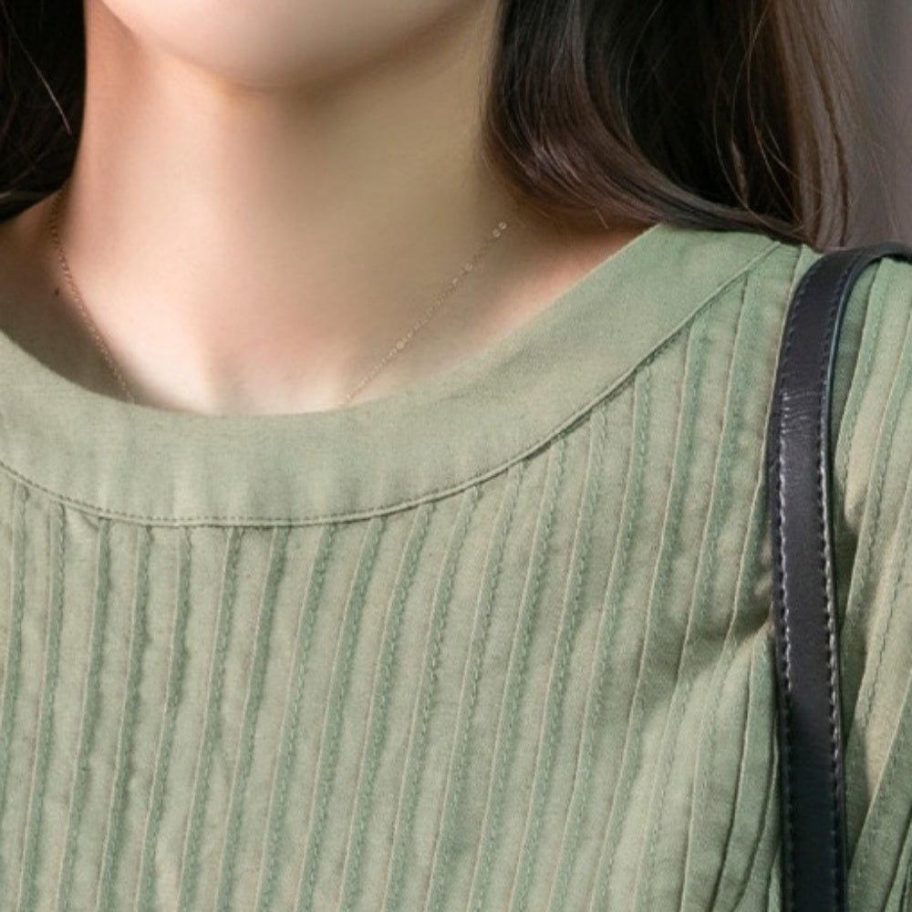 ピンタックワンピース|オフィスカジュアル レディース 通販 Millennial Generation【ミレジェネ】