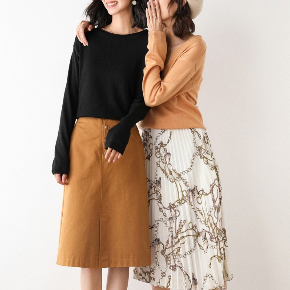 カシミヤ タッチボートネックセーター|オフィスカジュアル レディース 通販【ミレジェネ】