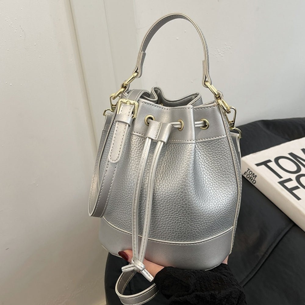 ハンドル付き丸底巾着バッグ|オフィスカジュアル レディース 通販【ミレジェネ】