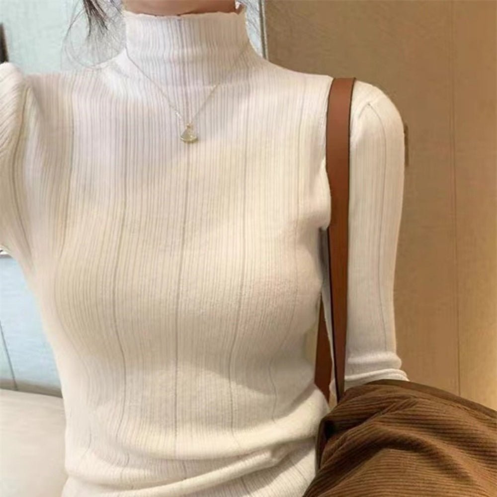 タートル無地ニット|オフィスカジュアル レディース 通販 Millennial Generation【ミレジェネ】