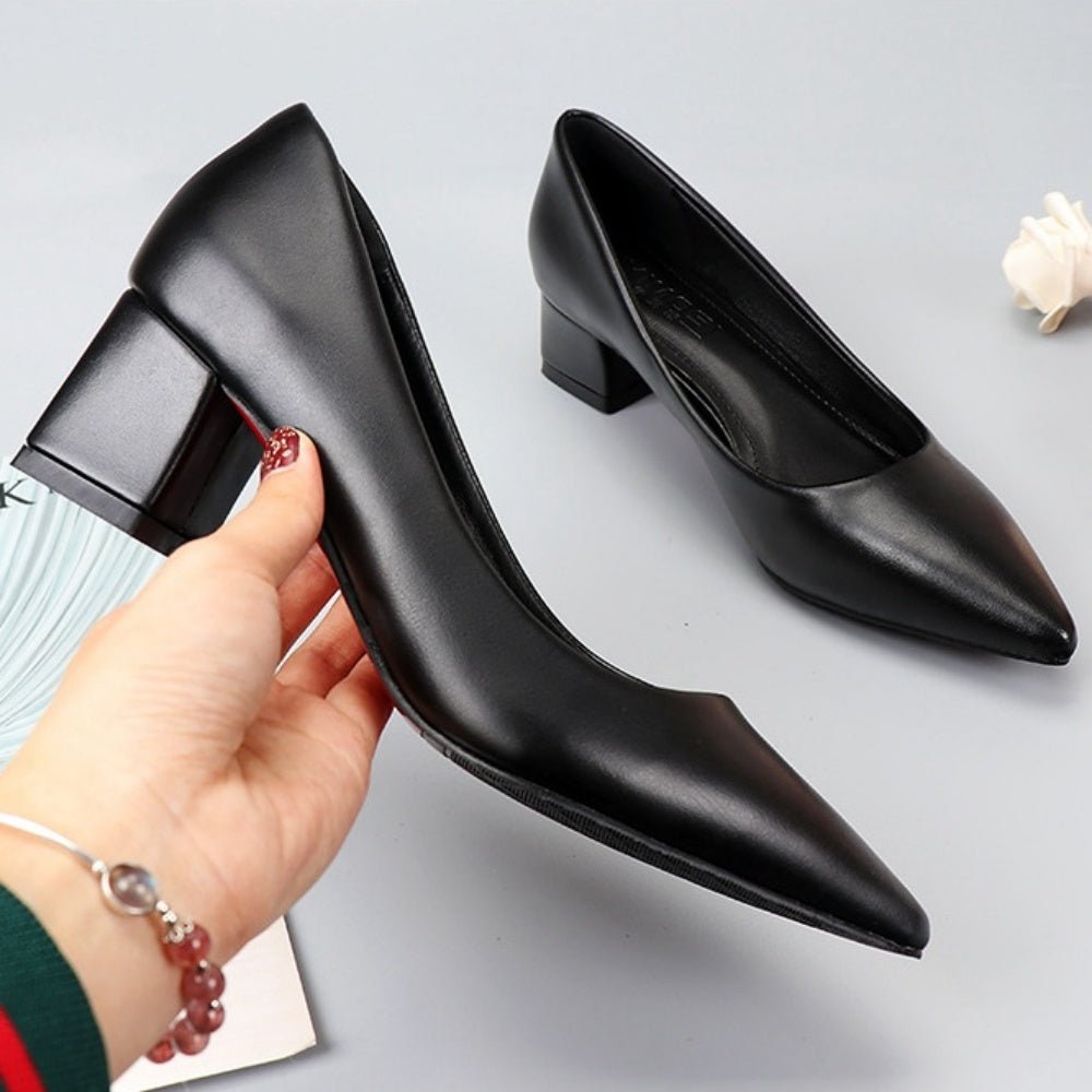 太ヒールベーシックパンプス|オフィスカジュアル レディース 通販 Millennial Generation【ミレジェネ】