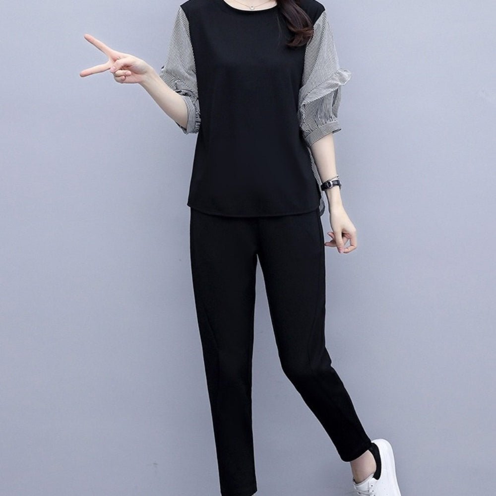 切り替えデザインパンツセットアップ|オフィスカジュアル レディース 通販【ミレジェネ】