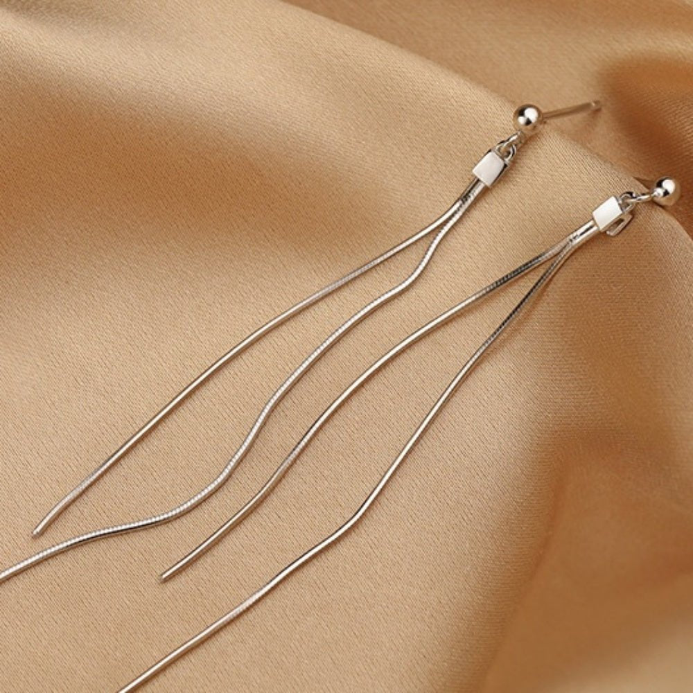 ロングチェーンピアス|オフィスカジュアル レディース 通販【ミレジェネ】