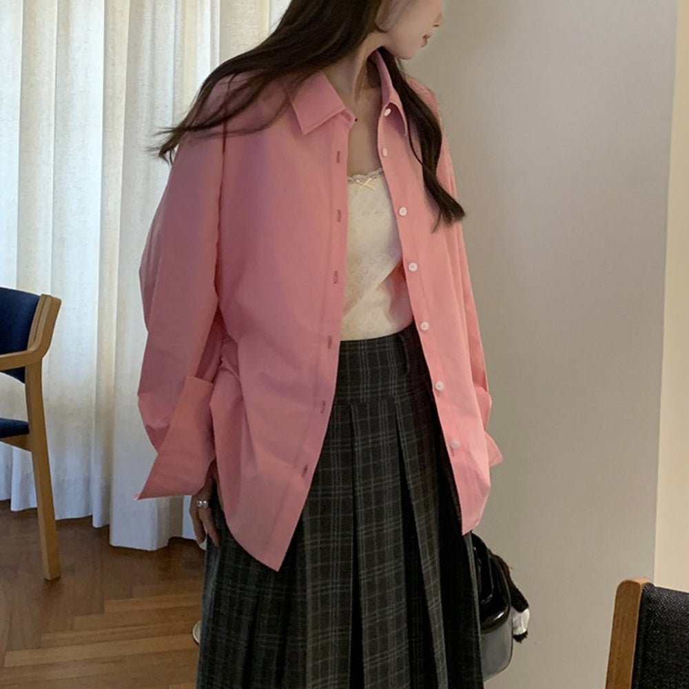 【ノーアイロン】バック刺繍ワイシャツ|オフィスカジュアル レディース 通販【ミレジェネ】