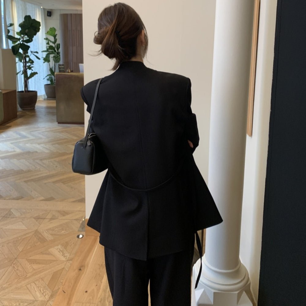 シンプルVネックジャケット|オフィスカジュアル レディース 通販【ミレジェネ】