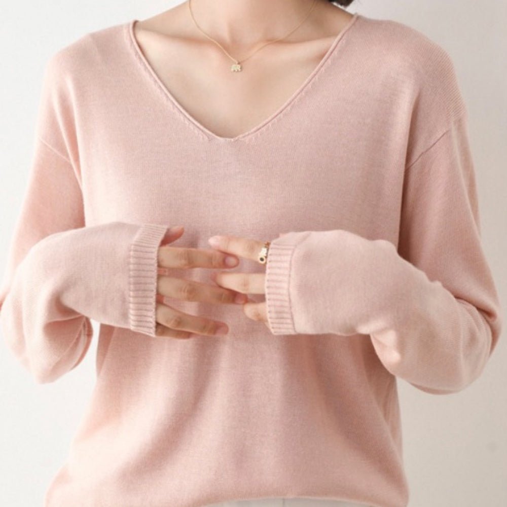 カシミヤ タッチネックセーター|オフィスカジュアル レディース 通販【ミレジェネ】