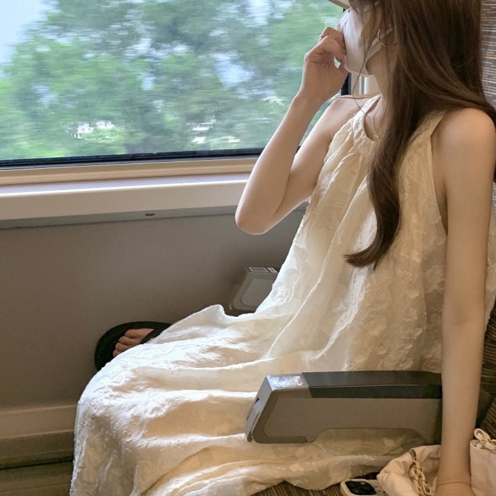 花柄ホルターネックワンピース|オフィスカジュアル レディース 通販【ミレジェネ】