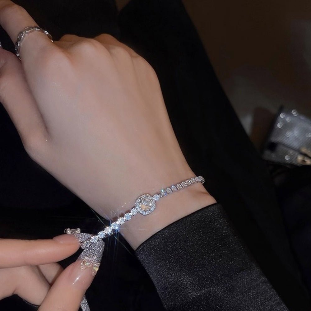 ジルコンビジューブレスレット|オフィスカジュアル レディース 通販【ミレジェネ】