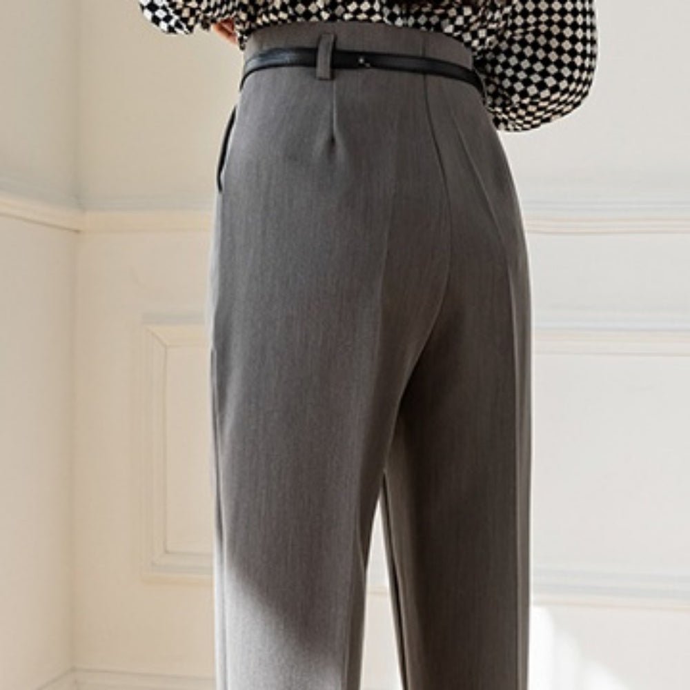 ハイウエストスラックスパンツ|オフィスカジュアル レディース 通販【ミレジェネ】