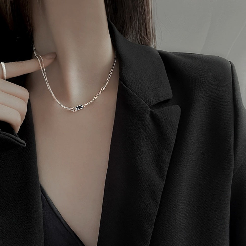 スクエアカットチェーンチョーカー|オフィスカジュアル レディース 通販【ミレジェネ】