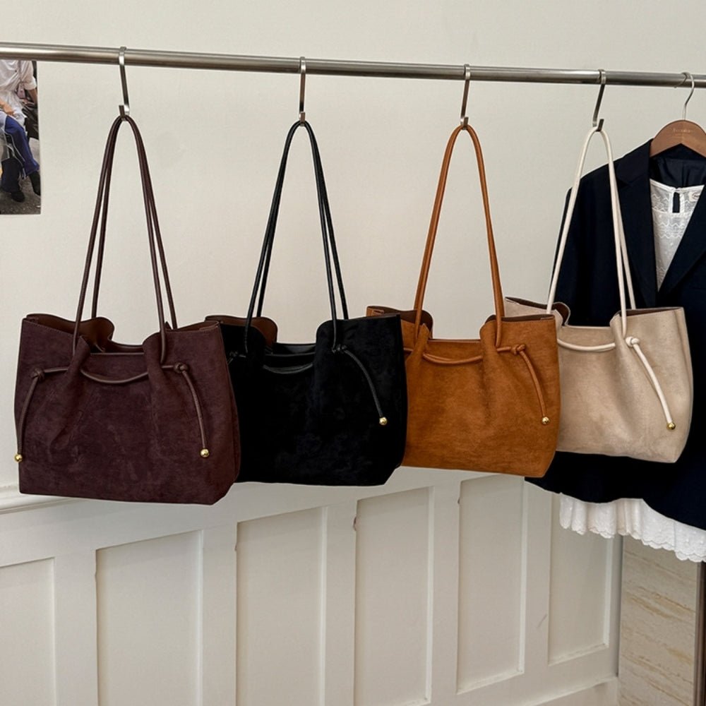 レトロスエードトートバッグ|オフィスカジュアル レディース 通販【ミレジェネ】