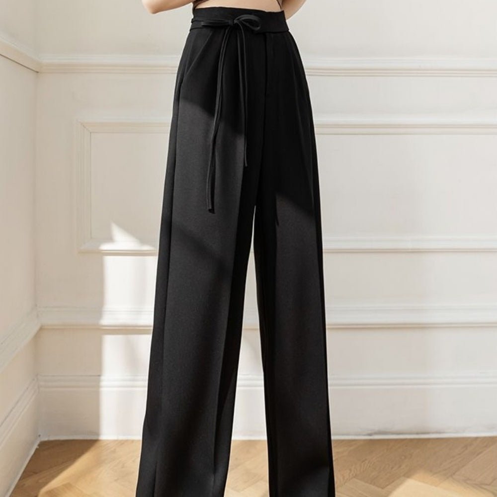 サイドリボンスラックスパンツ|オフィスカジュアル レディース 通販【ミレジェネ】