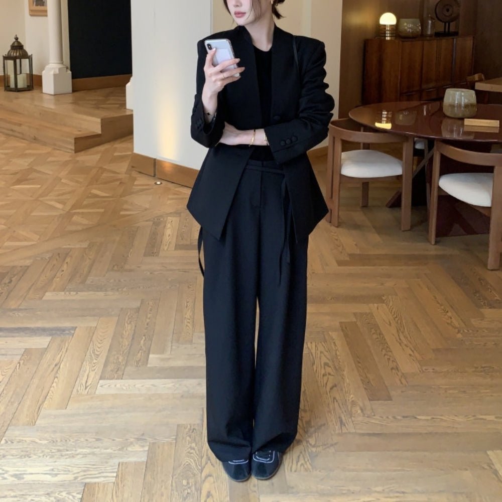 シンプルVネックジャケット|オフィスカジュアル レディース 通販【ミレジェネ】