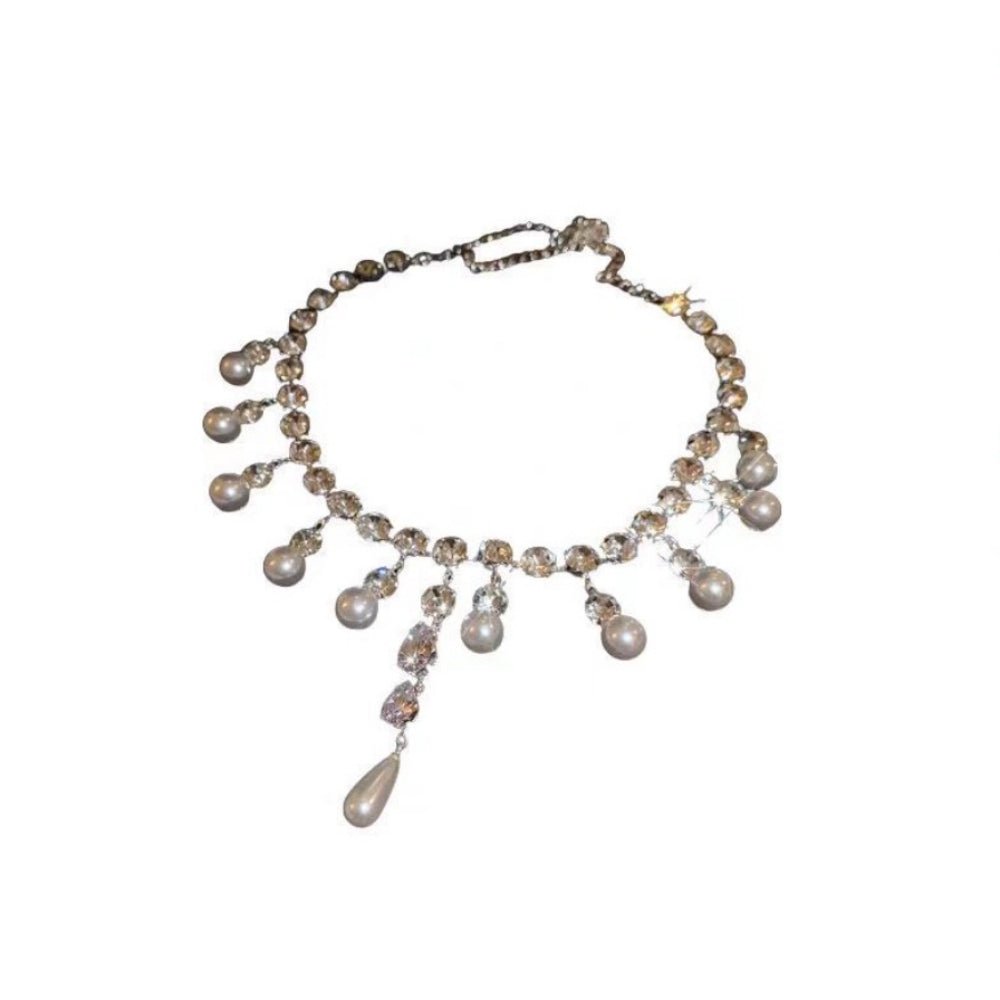 ドロップパールショートネックレス|オフィスカジュアル レディース 通販【ミレジェネ】