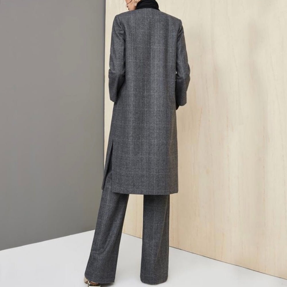 グレンチェック柄セットアップ|オフィスカジュアル レディース 通販【ミレジェネ】