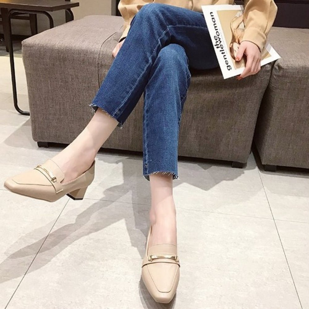 ビットヒールローファ|オフィスカジュアル レディース 通販【ミレジェネ】