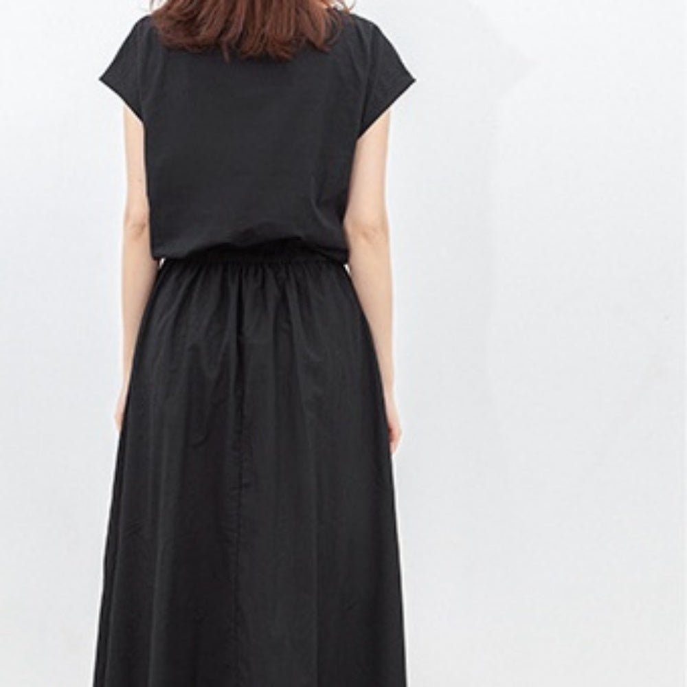 ウェストギャザースクエアネックワンピース|オフィスカジュアル レディース 通販【ミレジェネ】