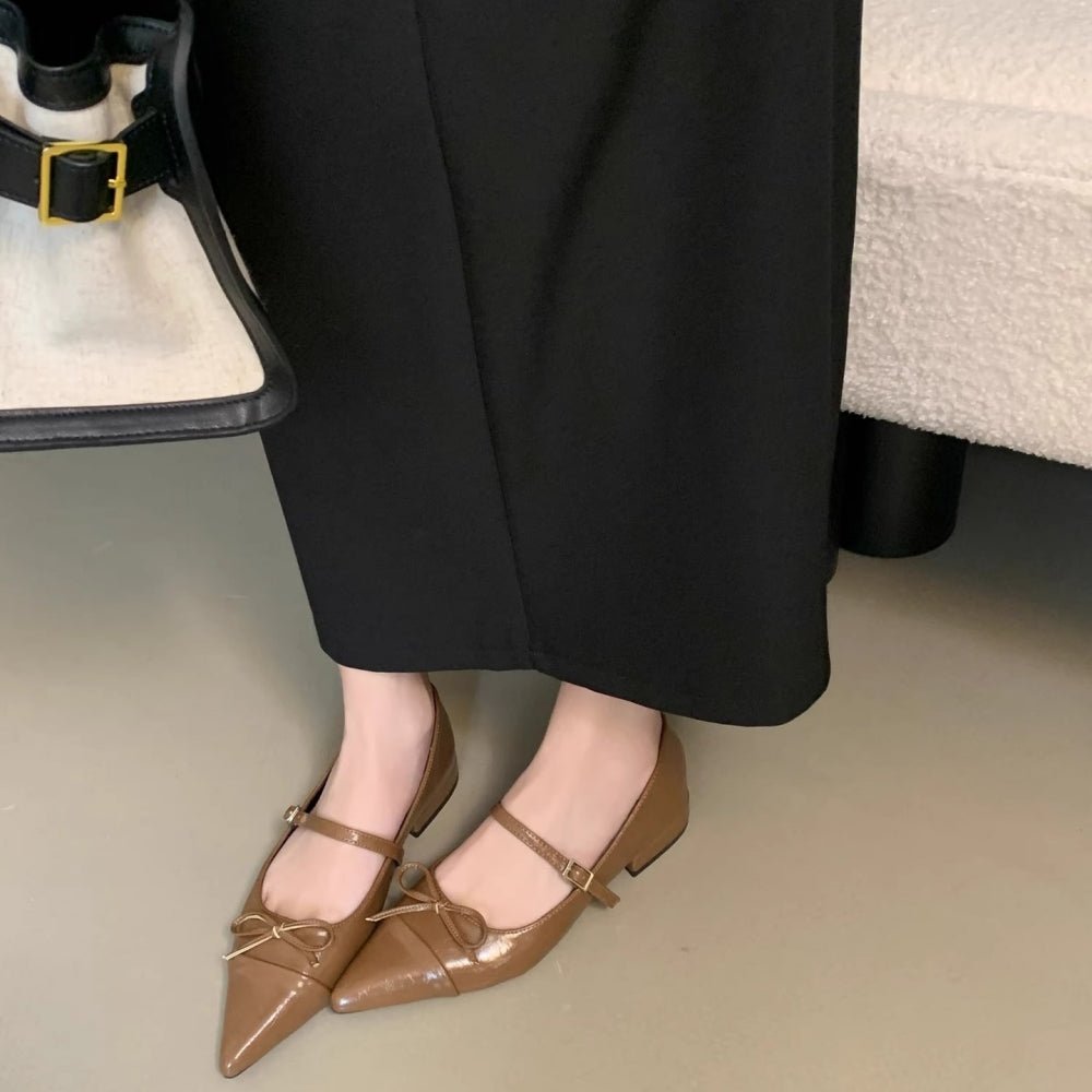 アッパーストラップリボンパンプス|オフィスカジュアル レディース 通販【ミレジェネ】