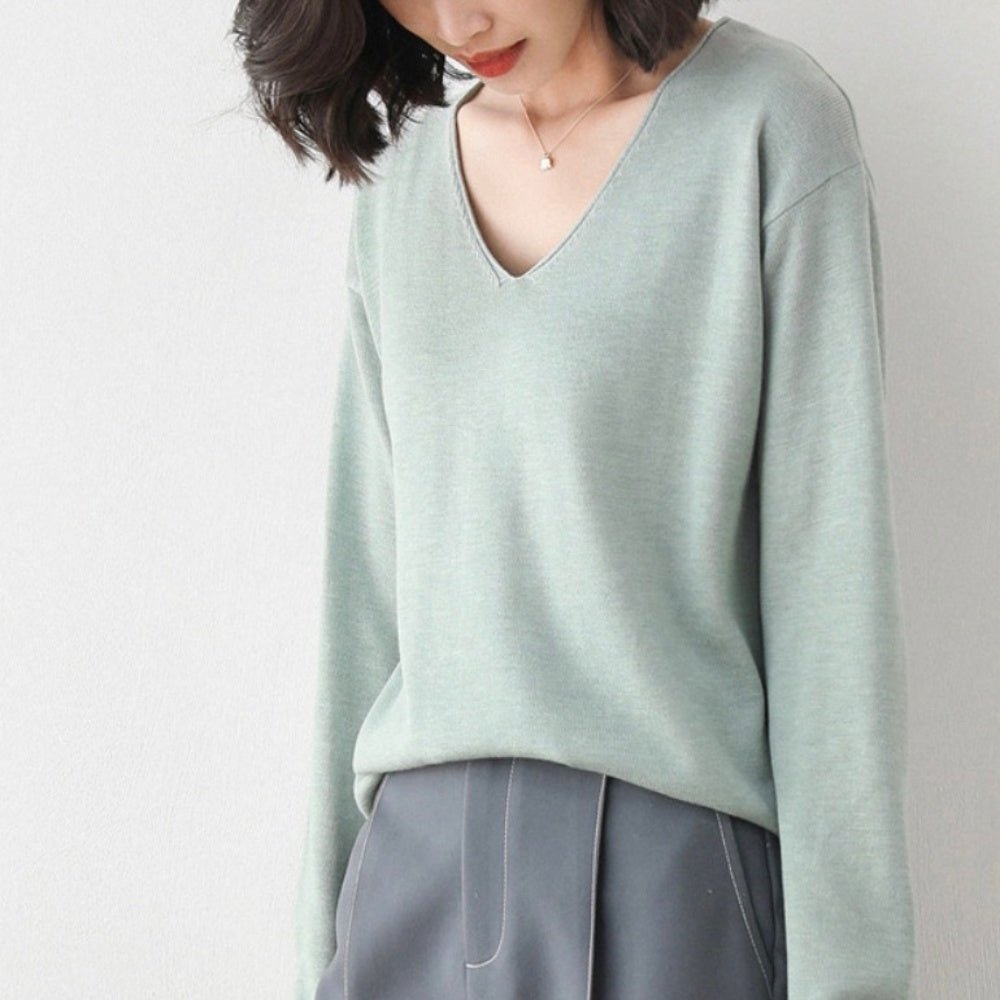 カシミヤ タッチネックセーター|オフィスカジュアル レディース 通販【ミレジェネ】