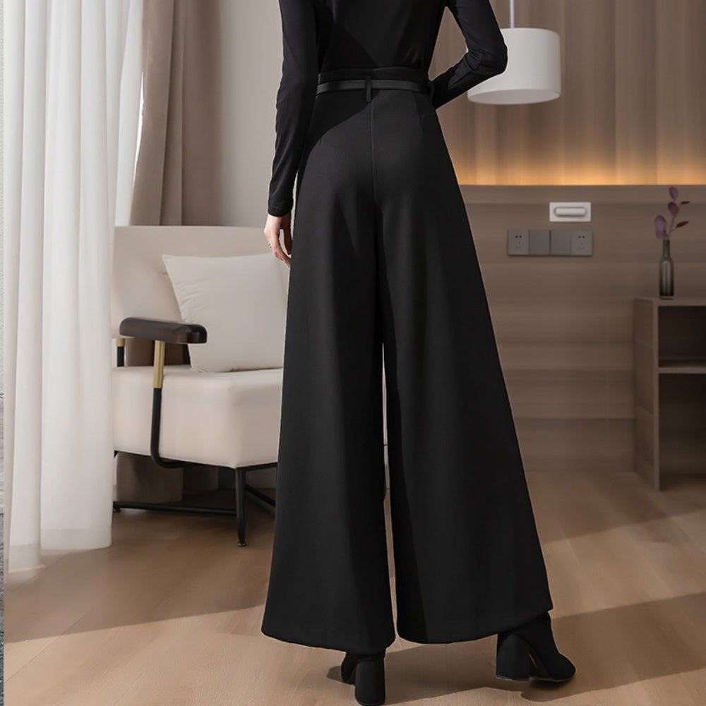 ハイウエストタック入りワイドパンツ|オフィスカジュアル レディース 通販【ミレジェネ】