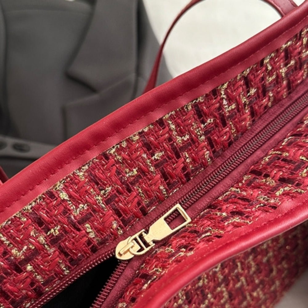 ツイードビッグトートバッグ|オフィスカジュアル レディース 通販【ミレジェネ】