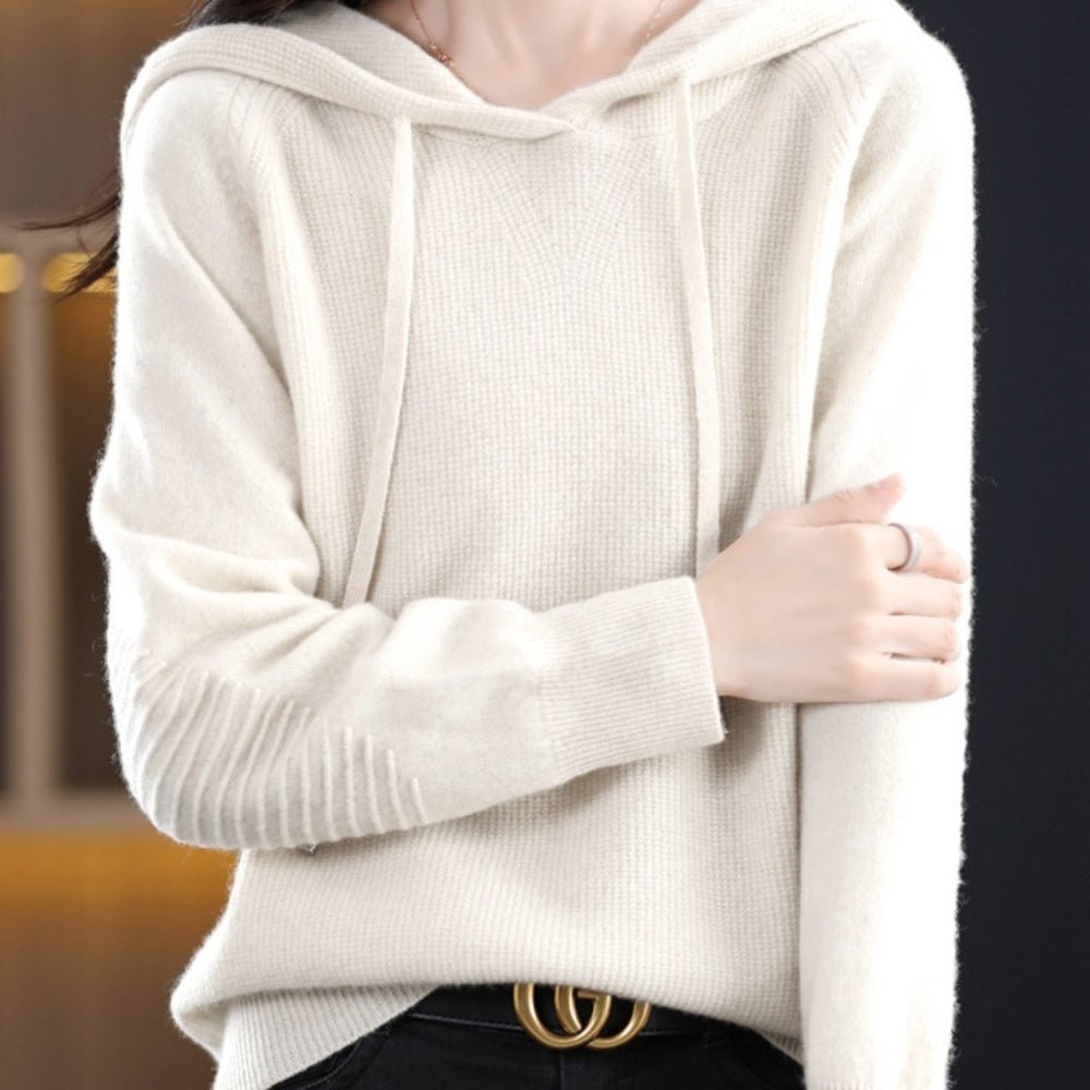 フード付きニット|オフィスカジュアル レディース 通販【ミレジェネ】