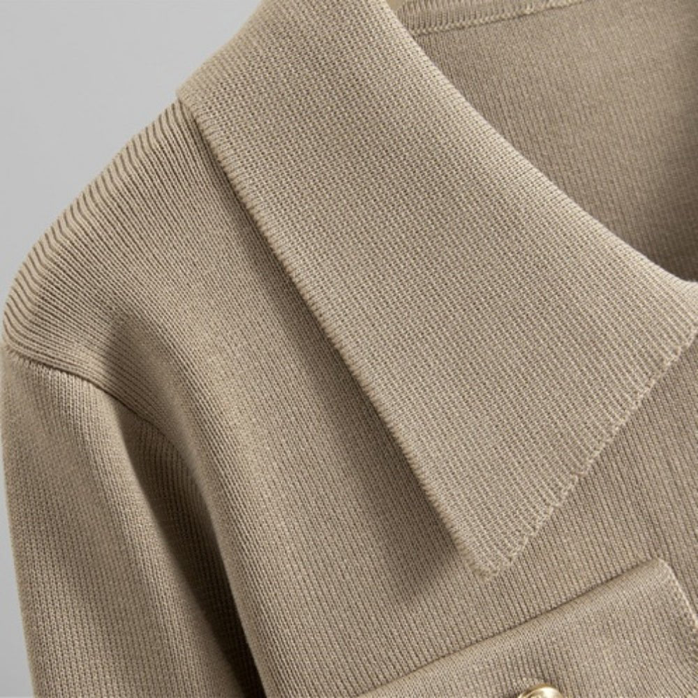 金釦アクセントニットアップ|オフィスカジュアル レディース 通販【ミレジェネ】