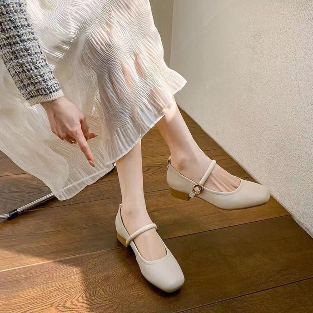 シンプルメリージェーンパンプス|オフィスカジュアル レディース 通販【ミレジェネ】