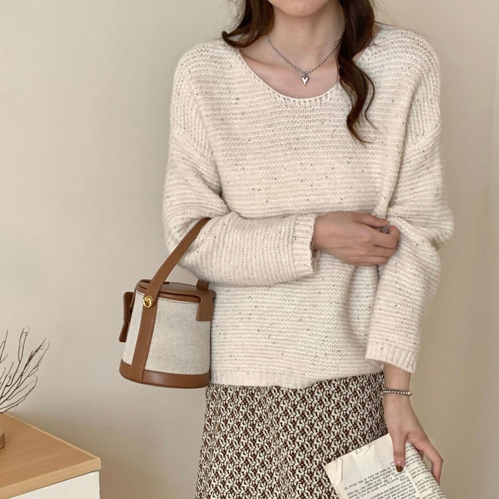 スパンコール付きソフトニット|オフィスカジュアル レディース 通販 Millennial Generation【ミレジェネ】