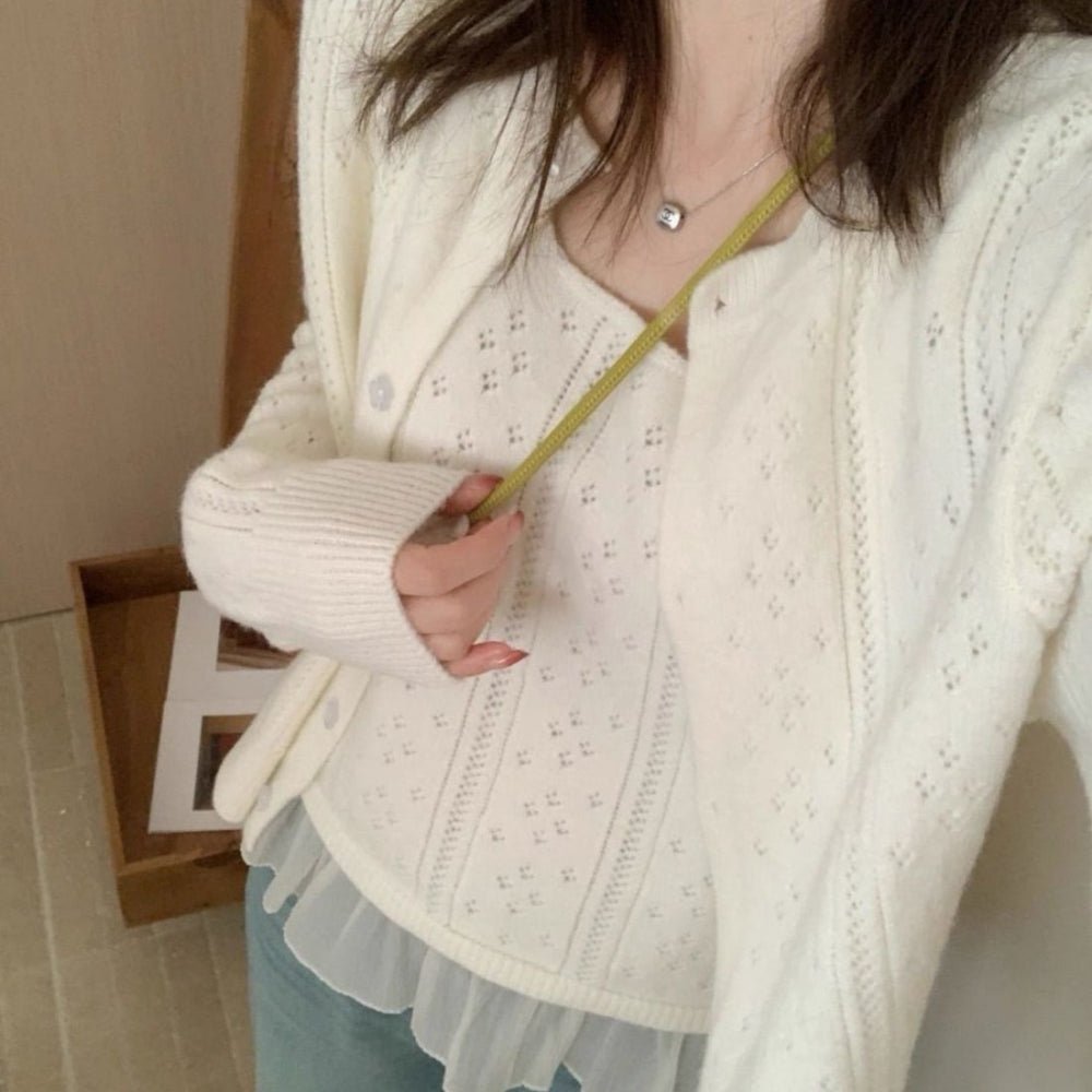 シアーフリルヘムニットアンサンブル|オフィスカジュアル レディース 通販【ミレジェネ】