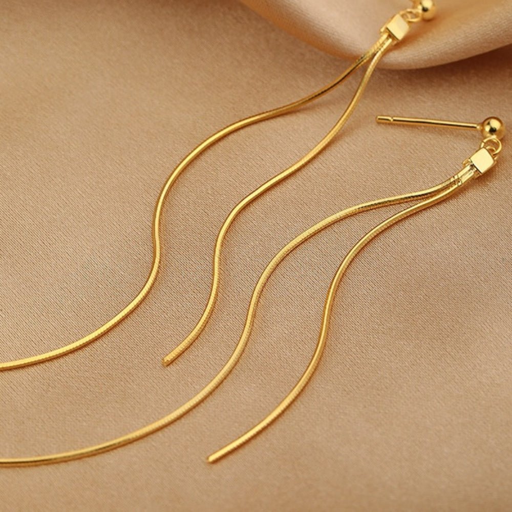 ロングチェーンピアス|オフィスカジュアル レディース 通販【ミレジェネ】