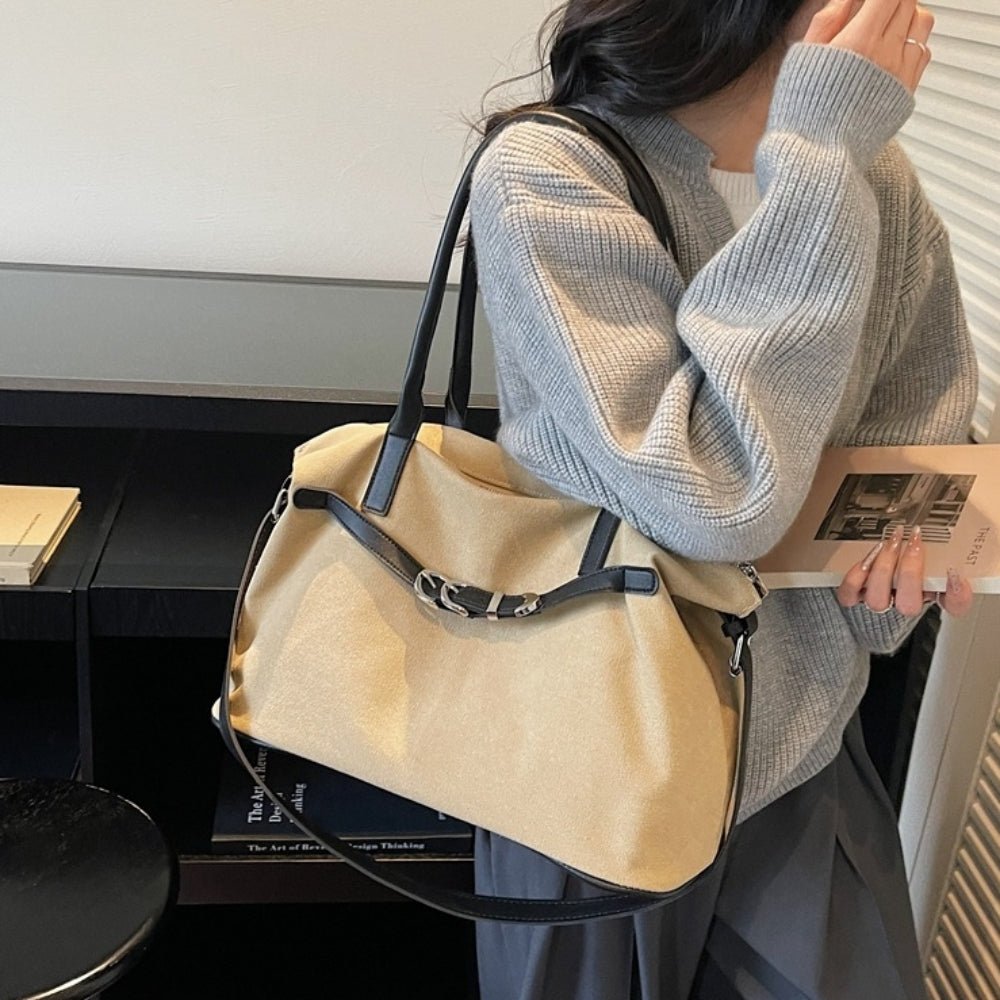 キャンバス地配色バッグ|オフィスカジュアル レディース 通販【ミレジェネ】