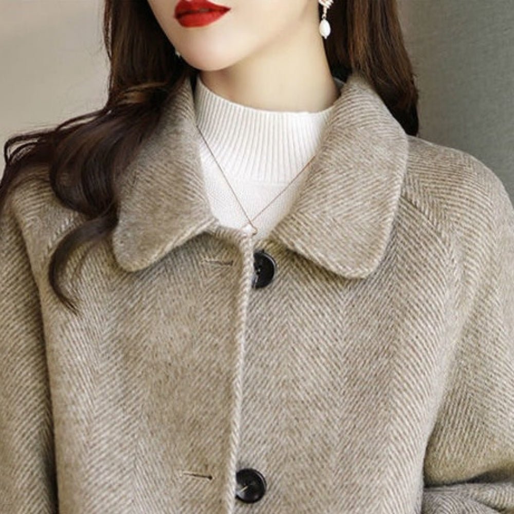 デザイン配置ボタンステンカラーコート|オフィスカジュアル レディース 通販【ミレジェネ】