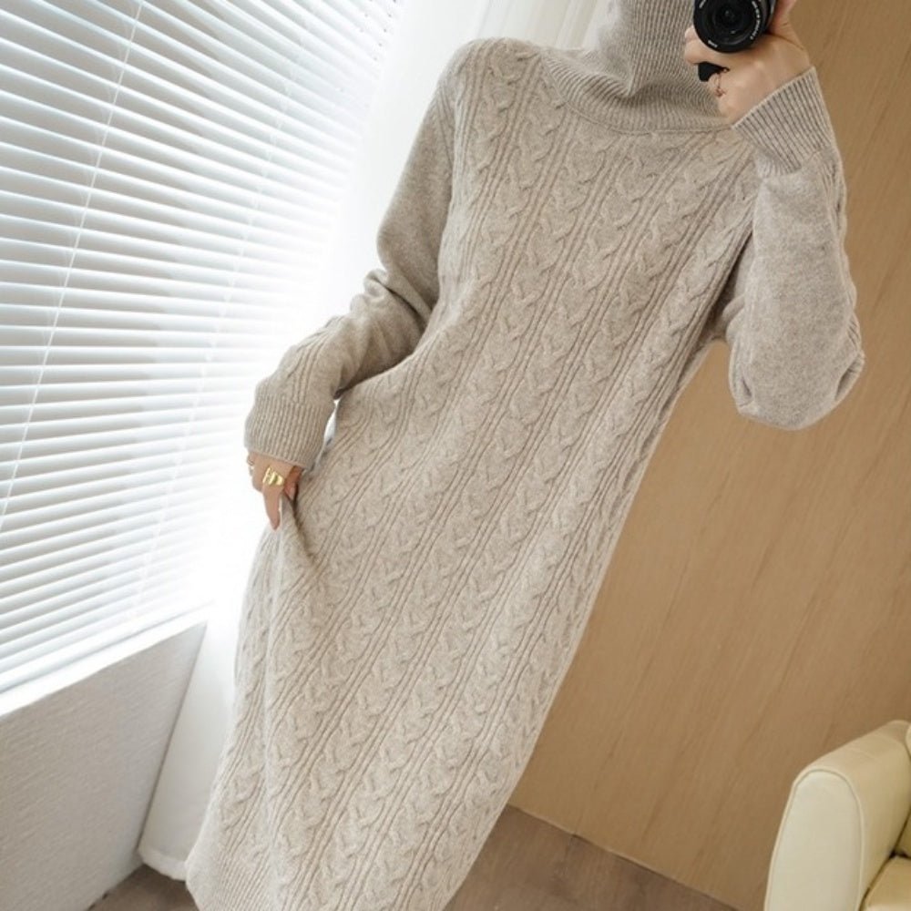 ケーブル編みニットワンピ|オフィスカジュアル レディース 通販【ミレジェネ】