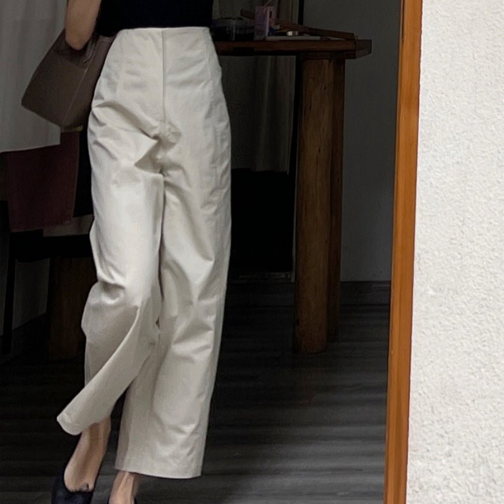 ハイウエストワイドレッグパンツ|オフィスカジュアル レディース 通販【ミレジェネ】