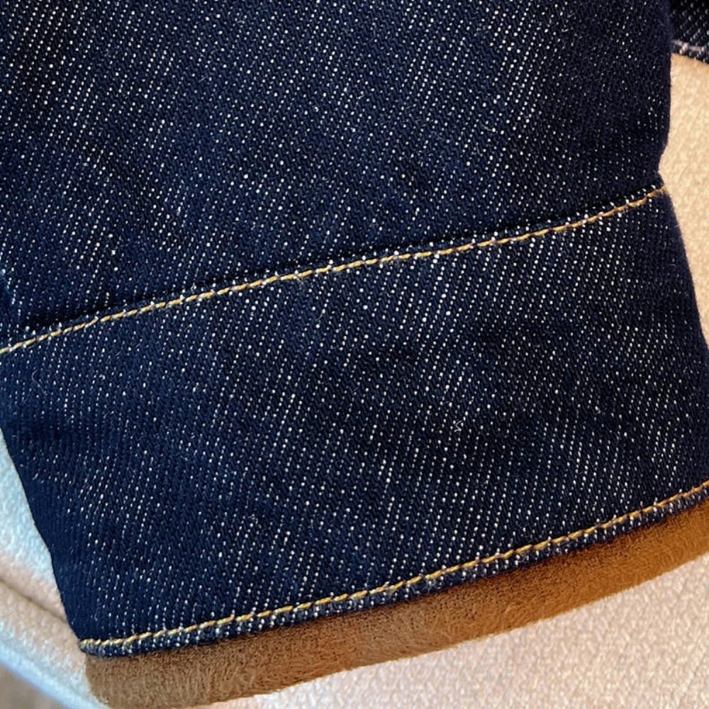 ノーカラーデニムジャケット|オフィスカジュアル レディース 通販【ミレジェネ】