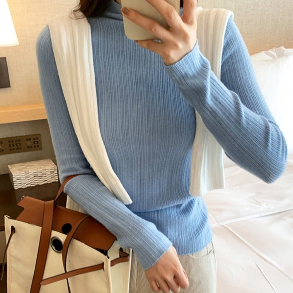 タートル無地ニット|オフィスカジュアル レディース 通販 Millennial Generation【ミレジェネ】