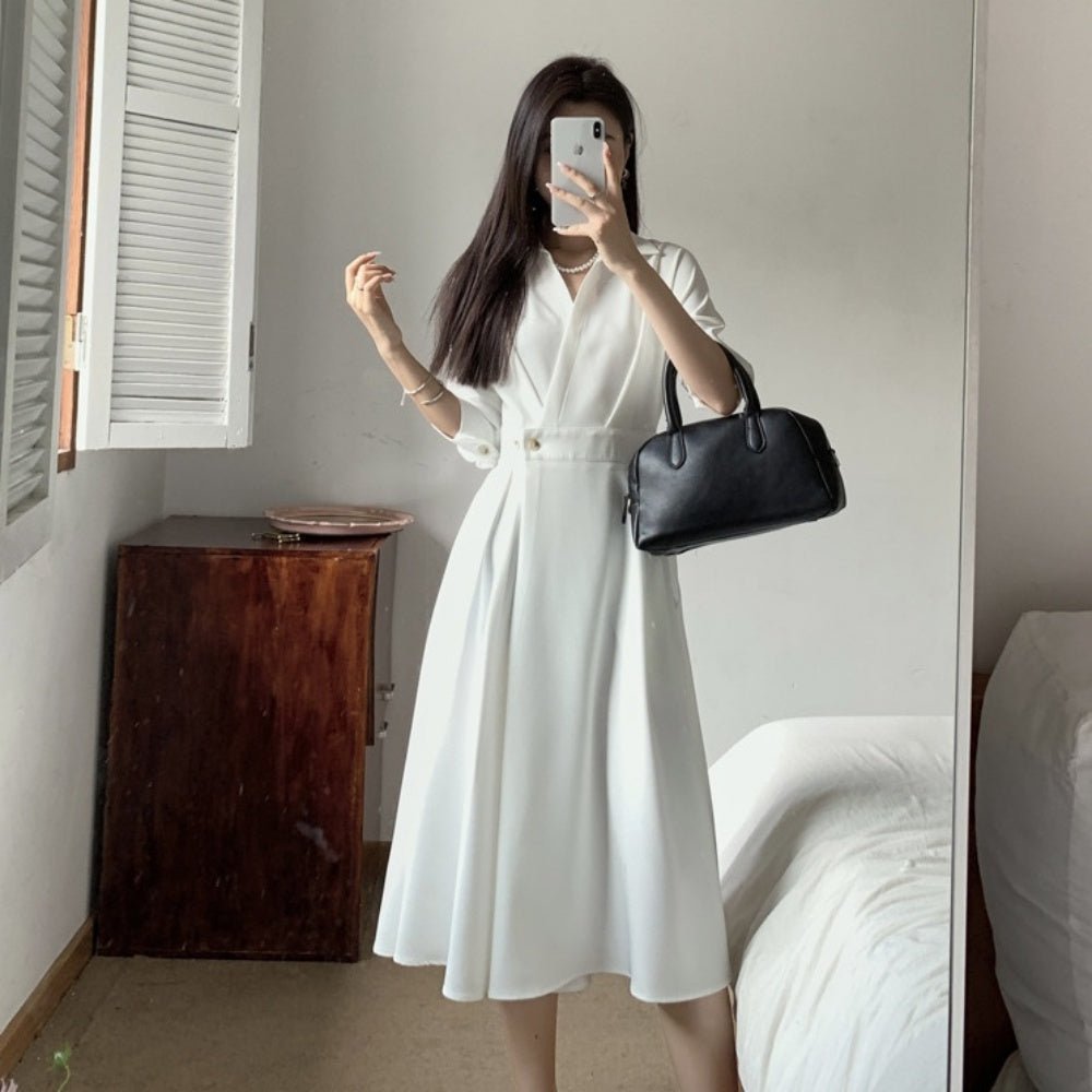 カシュクールワンピース|オフィスカジュアル レディース 通販 Millennial Generation【ミレジェネ】