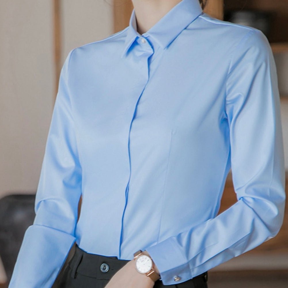 吸水速乾ストレッチシャツ|オフィスカジュアル レディース 通販【ミレジェネ】